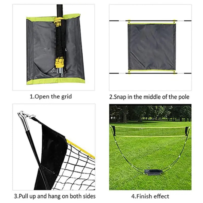 Badminton Set Garden - مجموعة شبكة كرة الريشة القابلة للطي