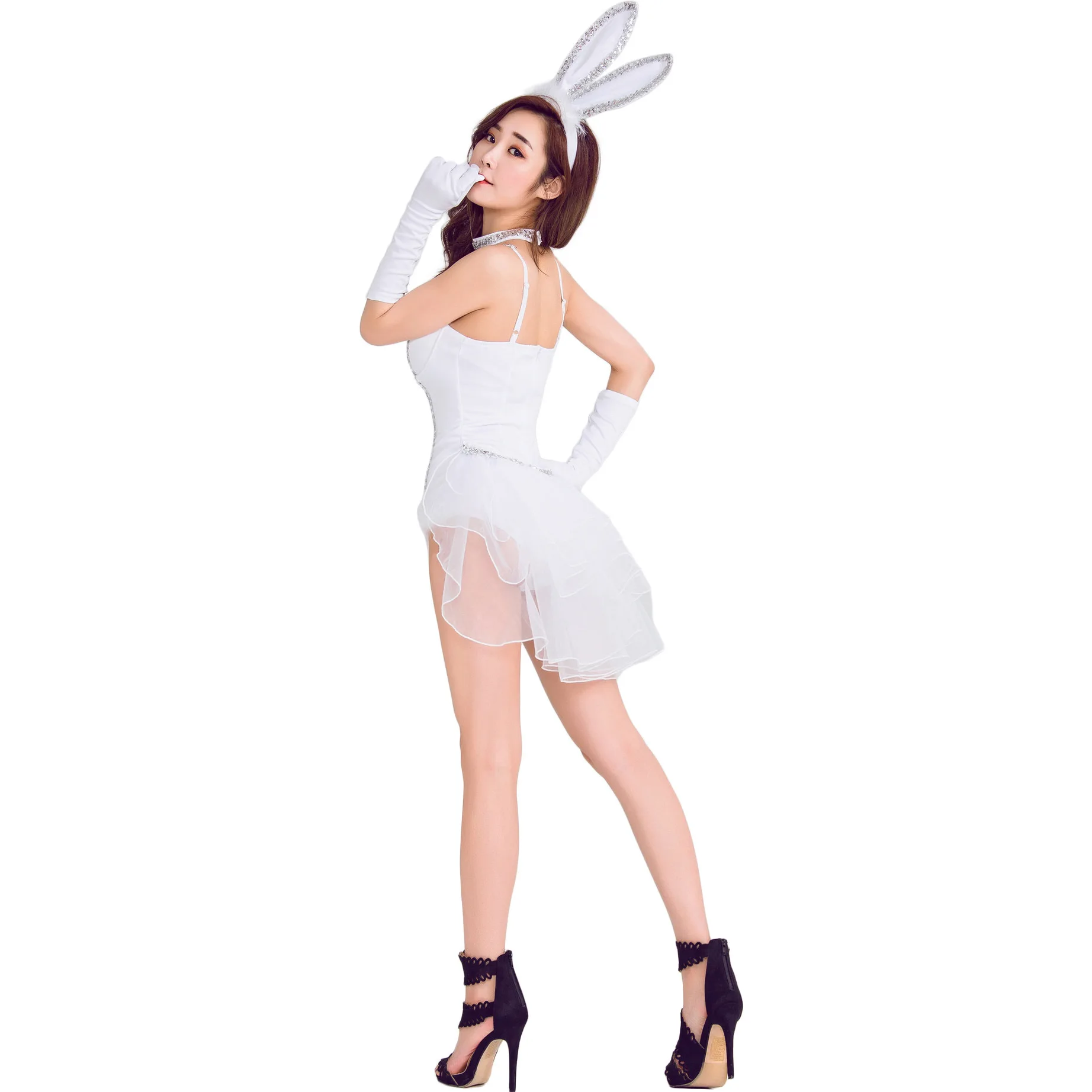 الأبيض مثير سهرة الأرنب فتاة ز - مراجعة Party Games Bunny وسعره
