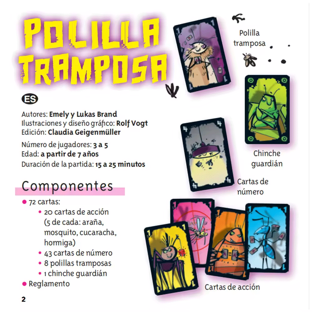 ألعاب لوحية من Polilla Trampos - مراجعة Party Games Juego وسعره
